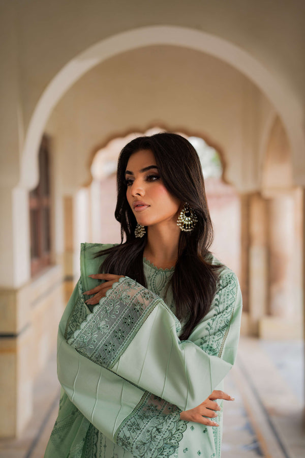 Azzal | Lawn 25 | LIME - Pakistani Designer Dress - by Azzal - Type : Ladies Clothes - 100% Original at Saira Sultan