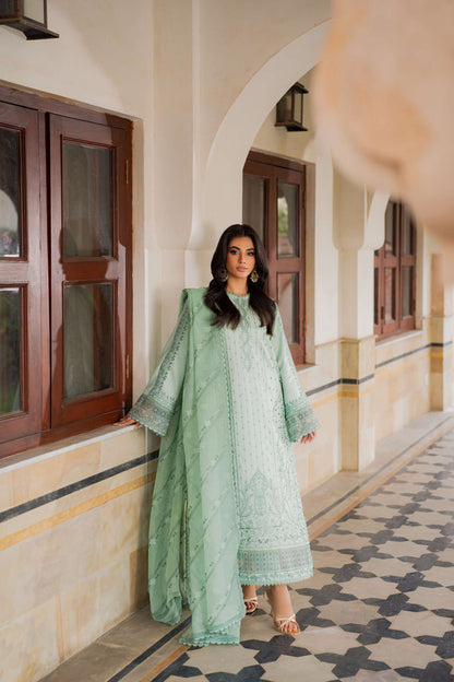 Azzal | Lawn 25 | LIME - Pakistani Designer Dress - by Azzal - Type : Ladies Clothes - 100% Original at Saira Sultan
