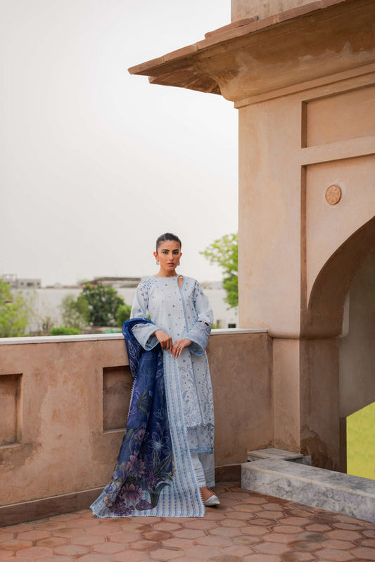 Azzal | Lawn 25 | SAPPHIRE - Pakistani Designer Dress - by Azzal - Type : Ladies Clothes - 100% Original at Saira Sultan