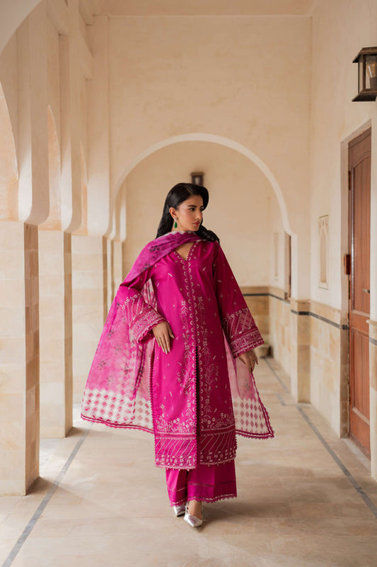 Azzal | Lawn 25 | ORCHID - Pakistani Designer Dress - by Azzal - Type : Ladies Clothes - 100% Original at Saira Sultan