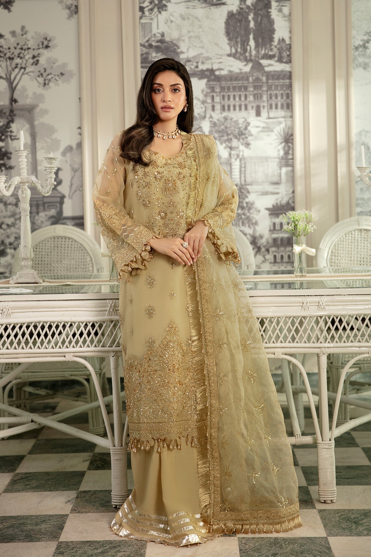 Raeesa Premium | Dehleez Formals | Dl 1036 - Pakistani Designer Dress - by Raeesa Premium - Type : Ladies Clothes - 100% Original at Saira Sultan