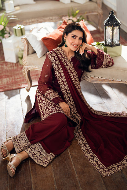 Azure | Luxe Formals | Berry Dusk - Pakistani Designer Dress - by Azure - Type : Ladies Clothes - 100% Original at Saira Sultan