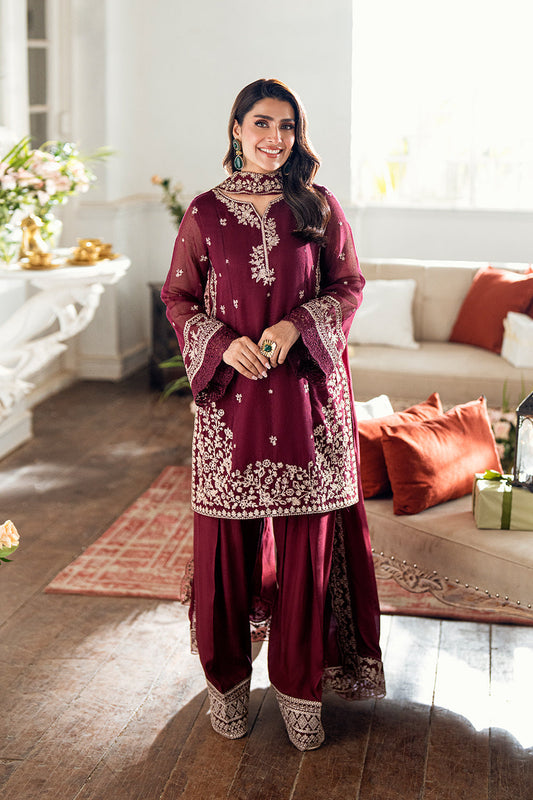 Azure | Luxe Formals | Berry Dusk - Pakistani Designer Dress - by Azure - Type : Ladies Clothes - 100% Original at Saira Sultan