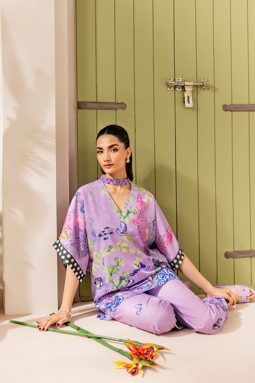 Saira Rizwan | Silk Coords 25 | LILAC LUSH - SRSP-25-10 - Pakistani Designer Dress - by Saira Rizwan - Type : Ladies Clothes - 100% Original at Saira Sultan