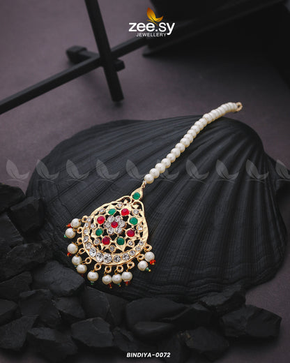 Bindiya-0072 Red and Green