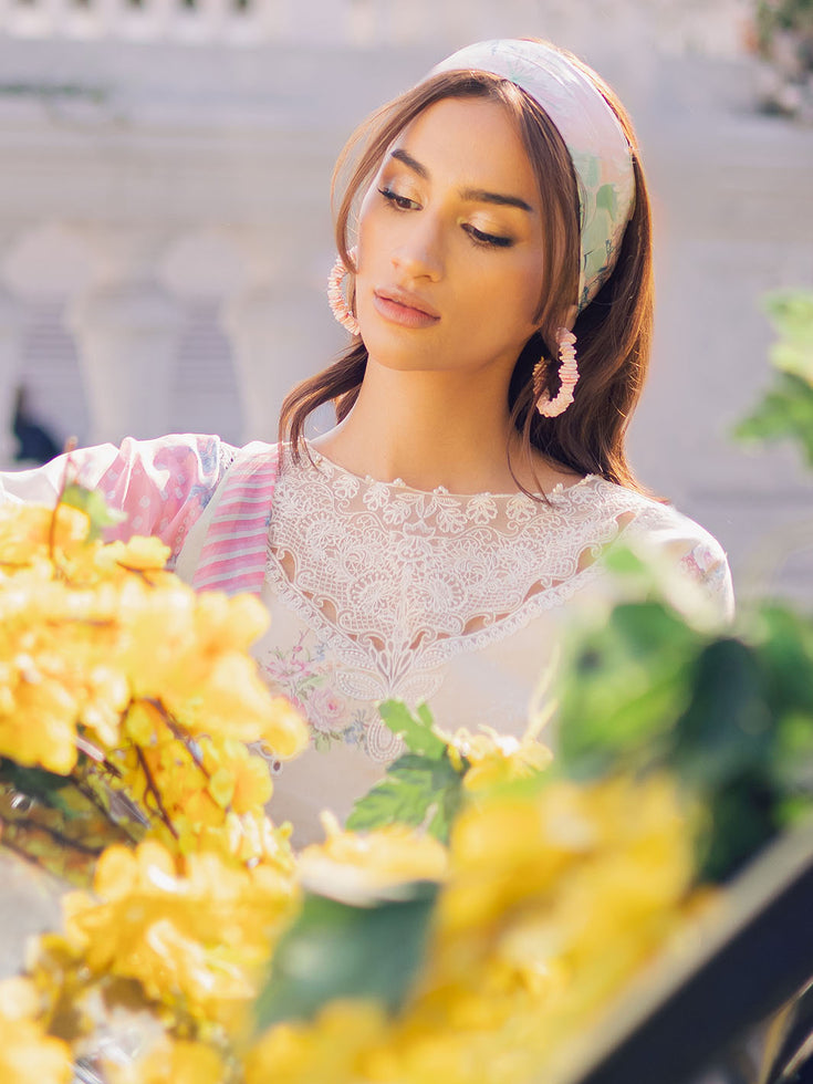Parishay | IVY Bloom V2 Lawn | BLOOM-12 L Off White Lawn