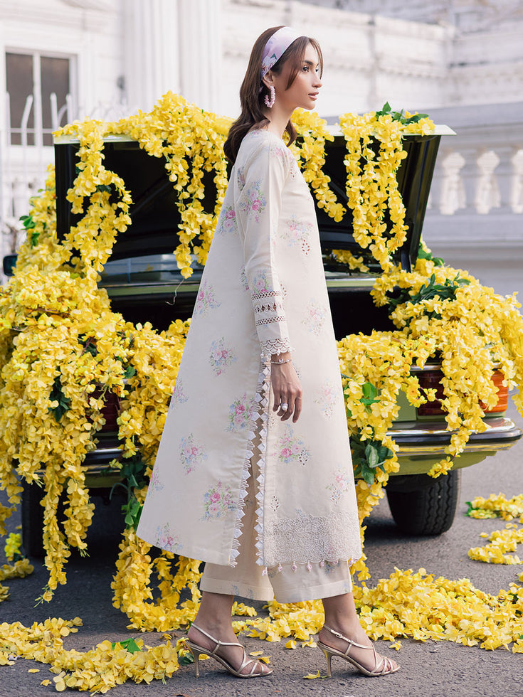 Parishay | IVY Bloom V2 Lawn | BLOOM-12 S Off White Lawn