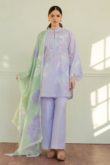 Zara Shahjahan | Coco Lawn 25 | BLOOM-1A XS Soft Lilac Lawn