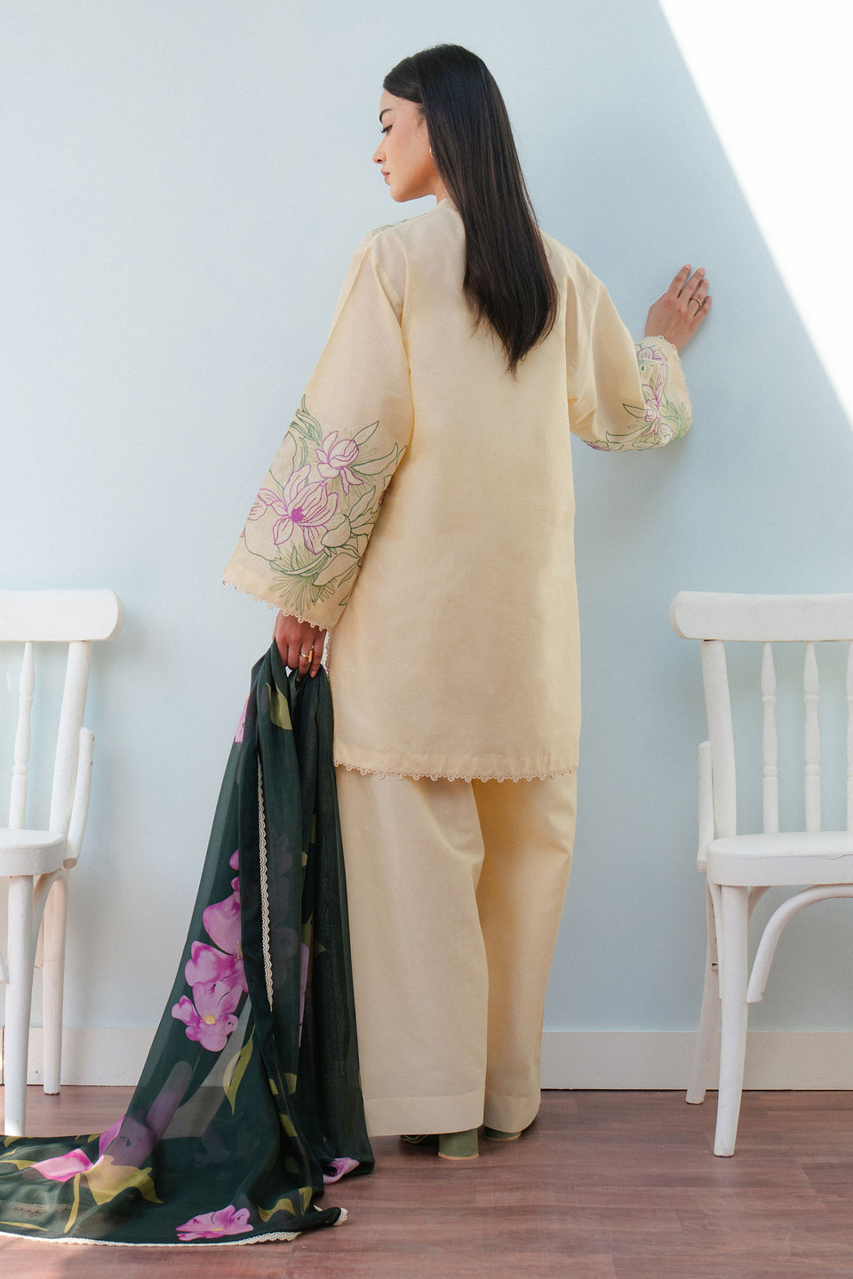 Zara Shahjahan | Coco Lawn 25 | BLOOM-1B S Beige Lawn