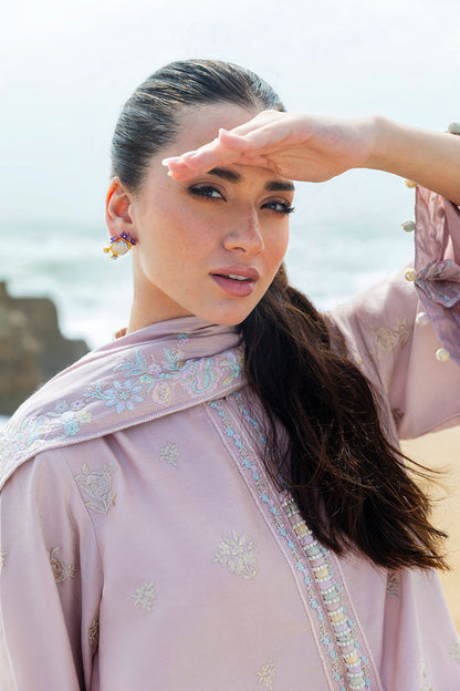 Cross Stitch | Cotton Satin 25 | BLOSSOM TINT - Pakistani Designer Dress - by Cross Stitch - Type : Ladies Clothes - 100% Original at Saira Sultan
