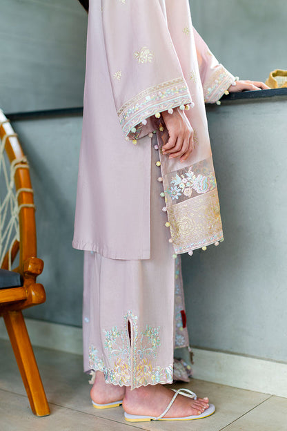 Cross Stitch | Cotton Satin 25 | BLOSSOM TINT - Pakistani Designer Dress - by Cross Stitch - Type : Ladies Clothes - 100% Original at Saira Sultan