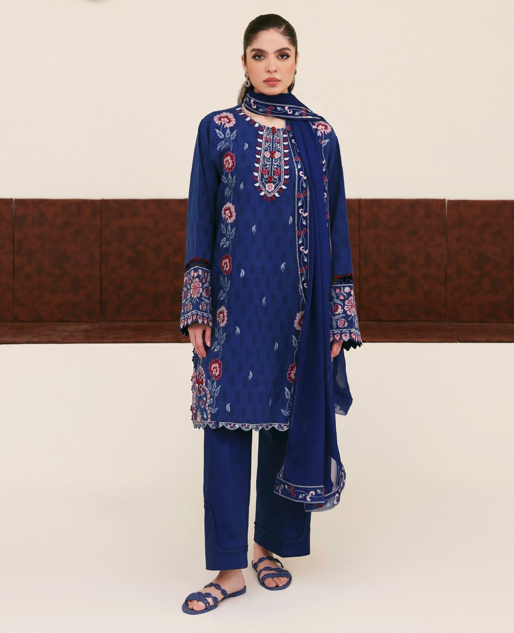 Republic Womenswear | Basics Pre Fall 25 | Perle by Republic Womenswear - Designer Dress - Type : Ladies Clothes - Available at Saira Sultan - 100% Original 