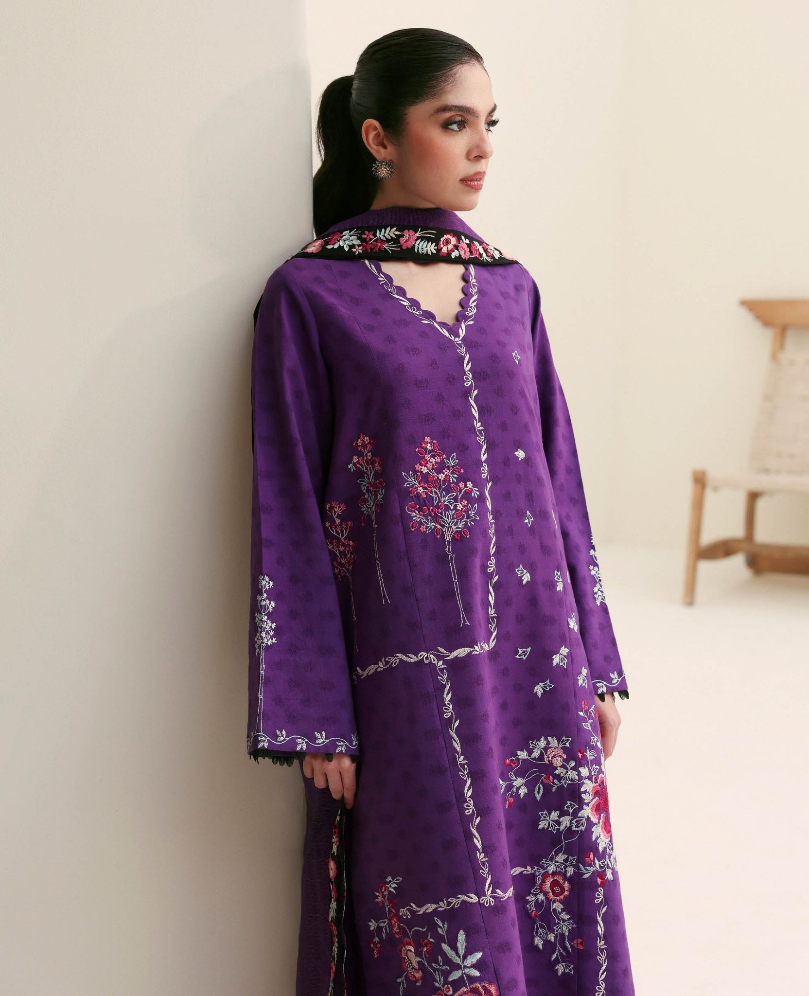Republic Womenswear | Basics Pre Fall 25 | Violette by Republic Womenswear - Designer Dress - Type : Ladies Clothes - Available at Saira Sultan - 100% Original 