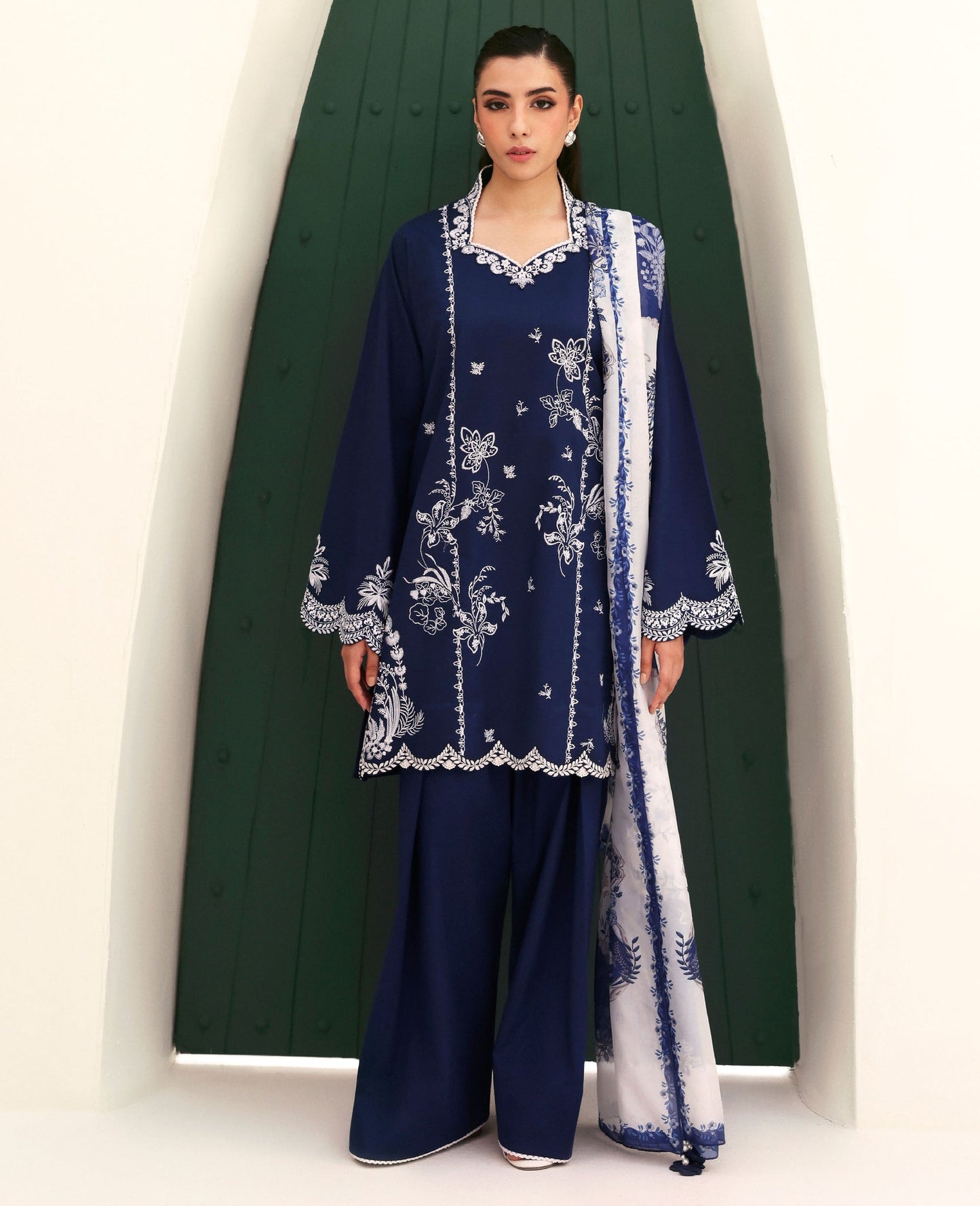 Republic Womenswear | Basics Pre Fall 25 | Dahlia by Republic Womenswear - Designer Dress - Type : Ladies Clothes - Available at Saira Sultan - 100% Original 
