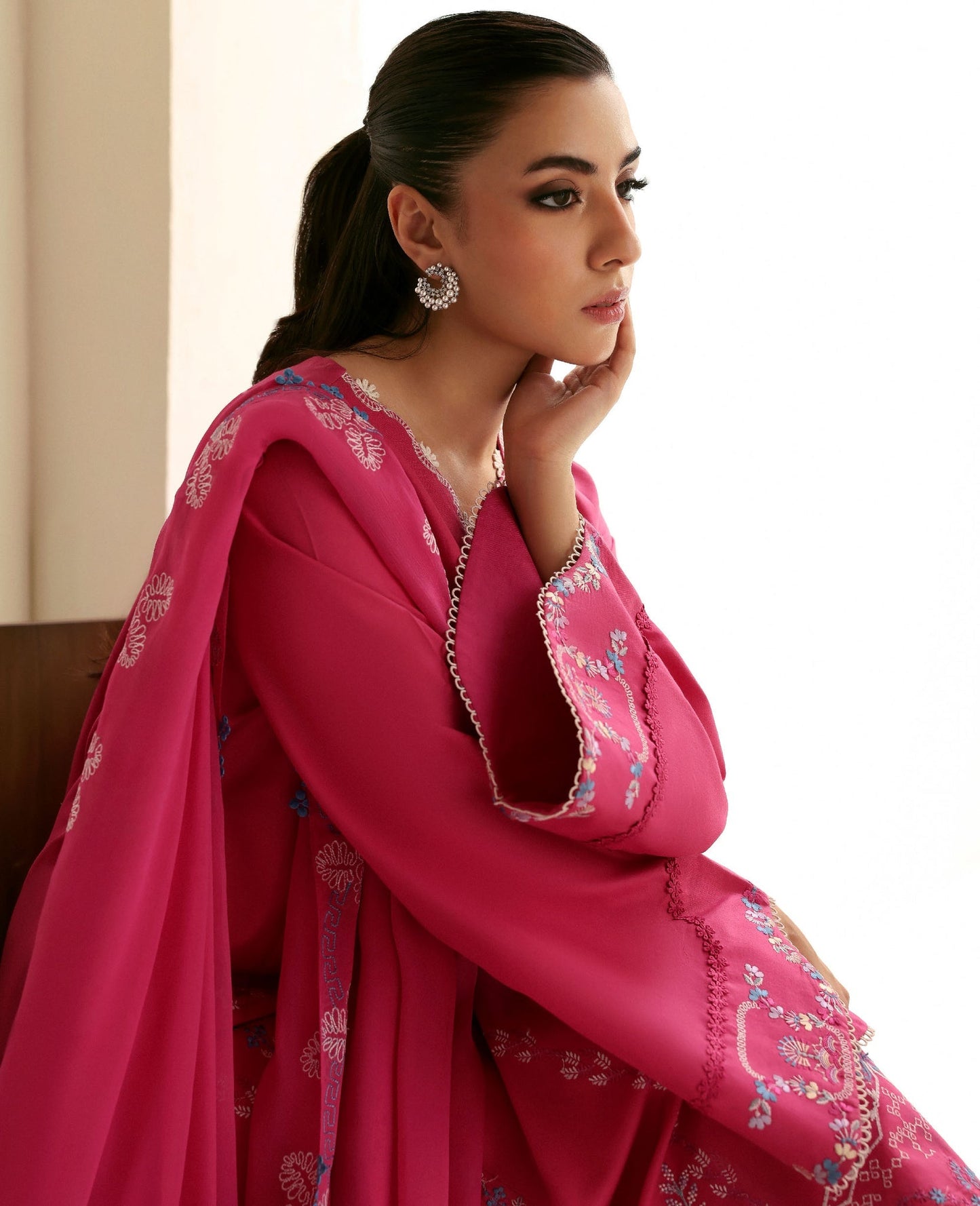 Republic Womenswear | Basics Pre Fall 25 | Florine by Republic Womenswear - Designer Dress - Type : Ladies Clothes - Available at Saira Sultan - 100% Original 