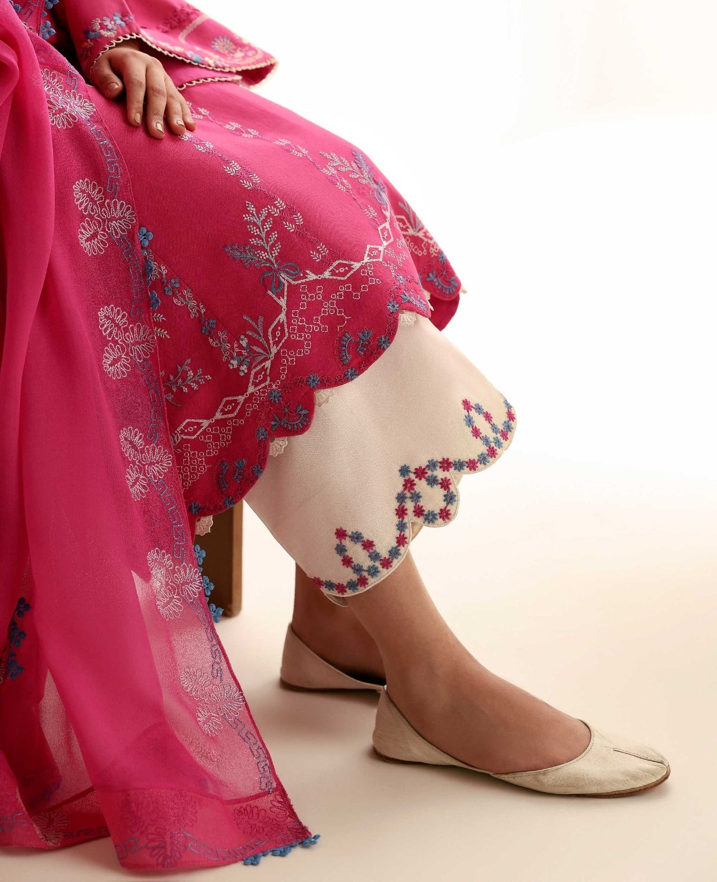 Republic Womenswear | Basics Pre Fall 25 | Florine by Republic Womenswear - Designer Dress - Type : Ladies Clothes - Available at Saira Sultan - 100% Original 