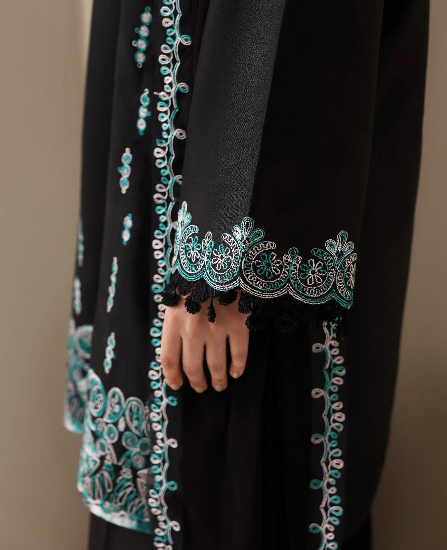 Republic Womenswear | Basics Pre Fall 25 | Noire by Republic Womenswear - Designer Dress - Type : Ladies Clothes - Available at Saira Sultan - 100% Original 