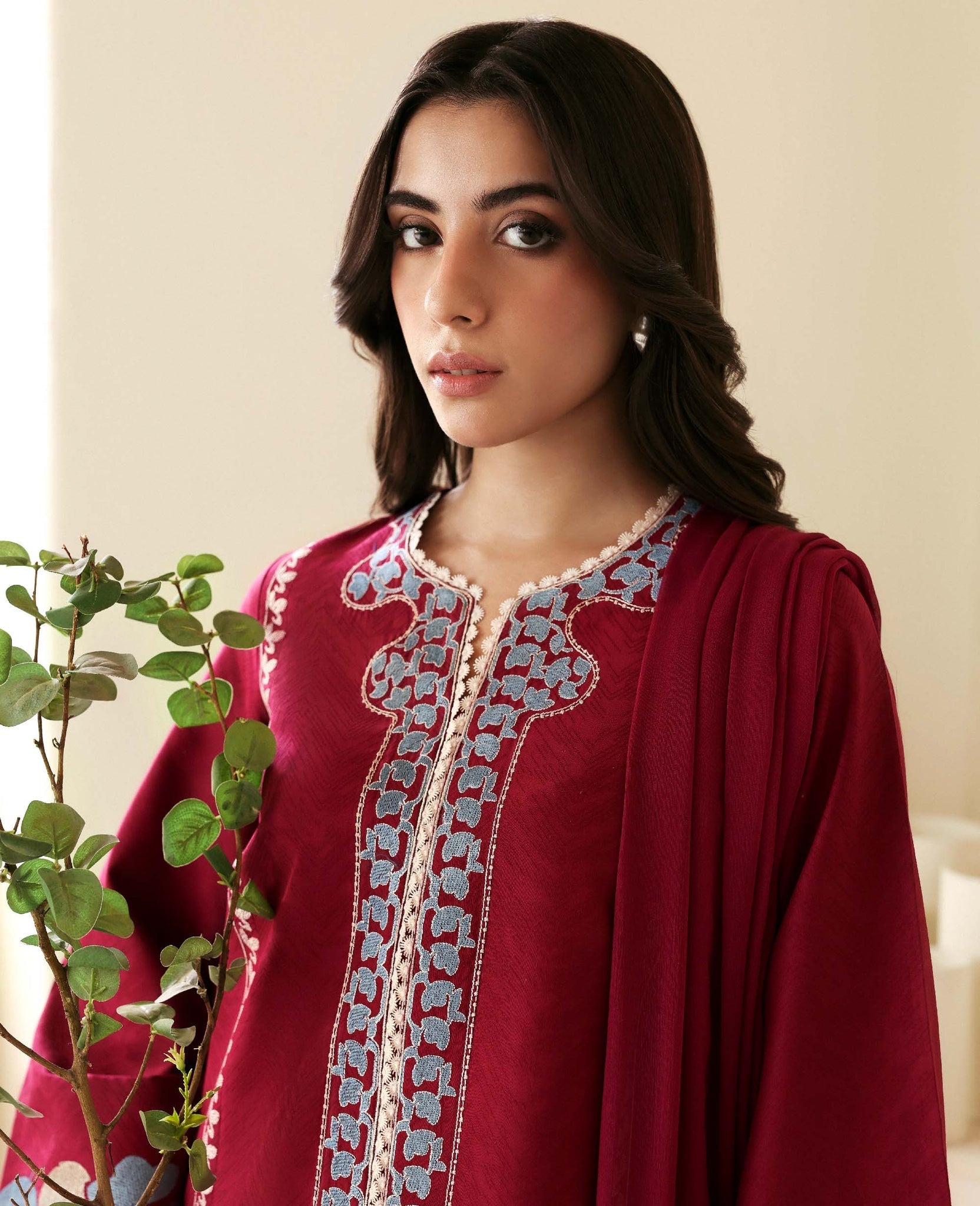 Republic Womenswear | Basics Pre Fall 25 | Fleurine by Republic Womenswear - Designer Dress - Type : Ladies Clothes - Available at Saira Sultan - 100% Original 