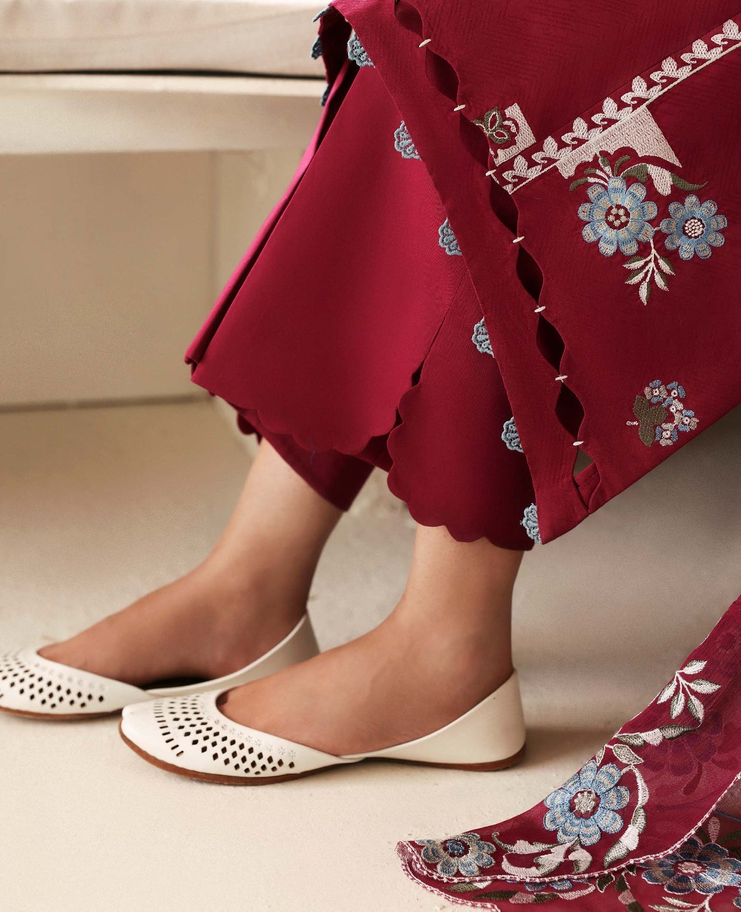 Republic Womenswear | Basics Pre Fall 25 | Fleurine by Republic Womenswear - Designer Dress - Type : Ladies Clothes - Available at Saira Sultan - 100% Original 