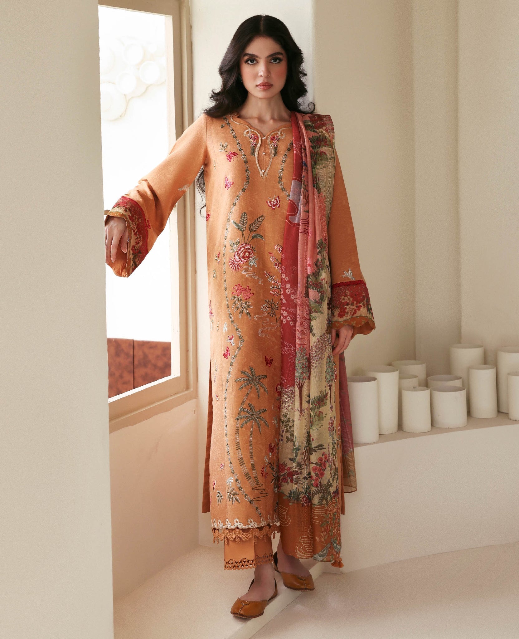 Republic Womenswear | Basics Pre Fall 25 | Orlane by Republic Womenswear - Designer Dress - Type : Ladies Clothes - Available at Saira Sultan - 100% Original 