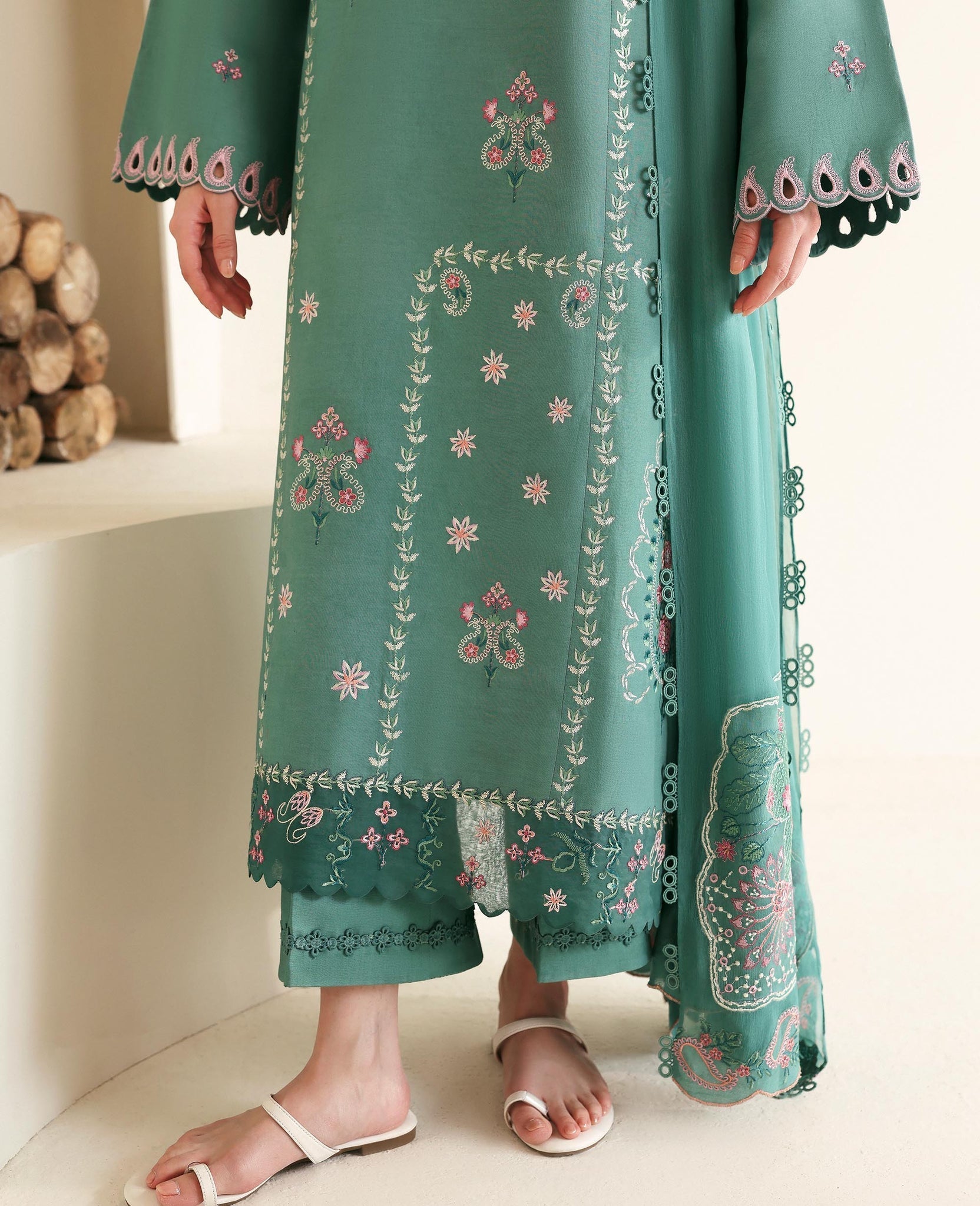 Republic Womenswear | Basics Pre Fall 25 | Solene by Republic Womenswear - Designer Dress - Type : Ladies Clothes - Available at Saira Sultan - 100% Original 