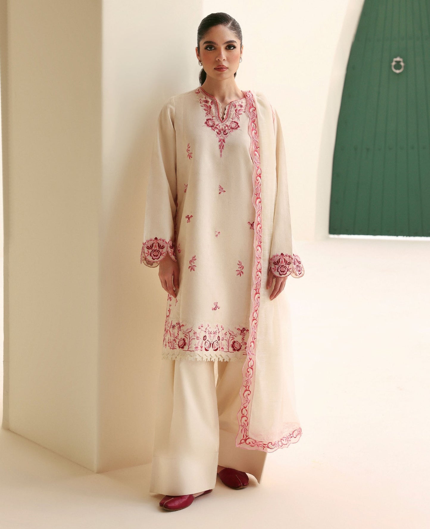 Republic Womenswear | Basics Pre Fall 25 | Camelia by Republic Womenswear - Designer Dress - Type : Ladies Clothes - Available at Saira Sultan - 100% Original 