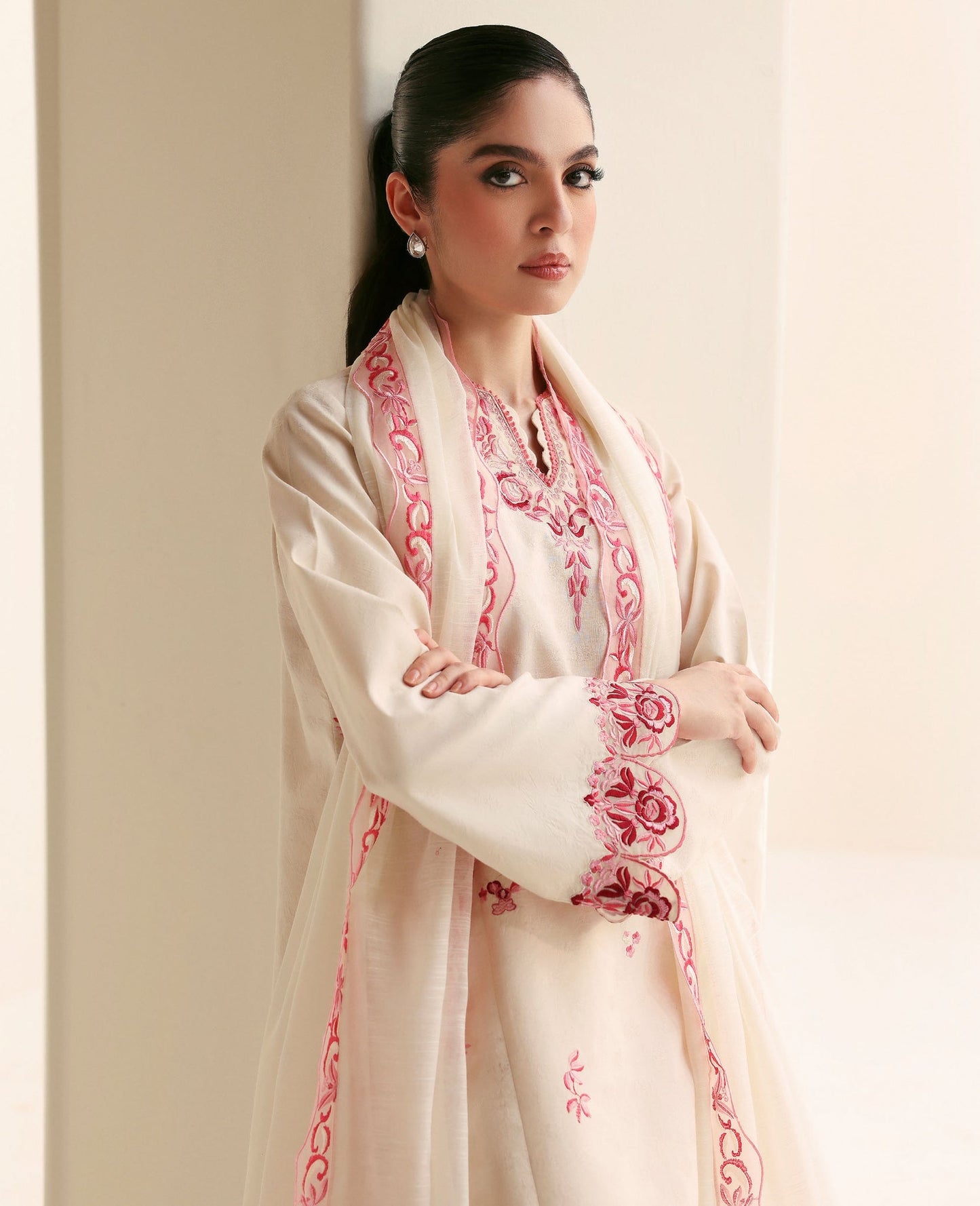 Republic Womenswear | Basics Pre Fall 25 | Camelia by Republic Womenswear - Designer Dress - Type : Ladies Clothes - Available at Saira Sultan - 100% Original 