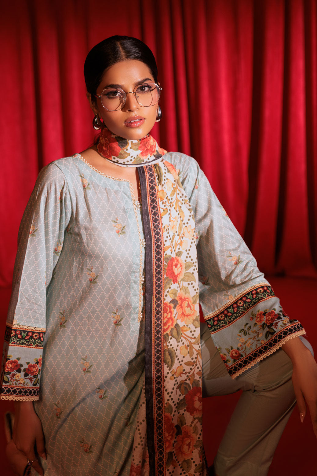 Bonanza Satrangi | Blue Lawn 3 Piece (BPS1243P22) 10 Blue