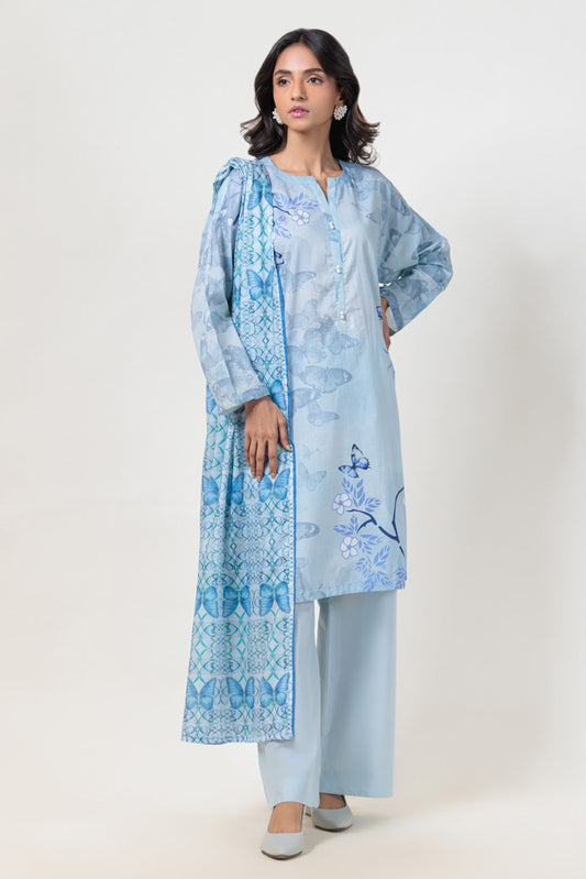 Bonanza Satrangi | Grey Lawn 3 Piece (BPS2243P16) 8 Grey