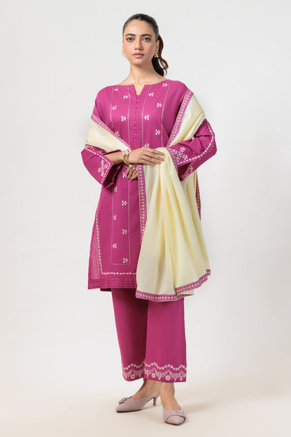 Bonanza Satrangi | Purple Cambric 3 Piece (BPS5243P07) 12 Purple