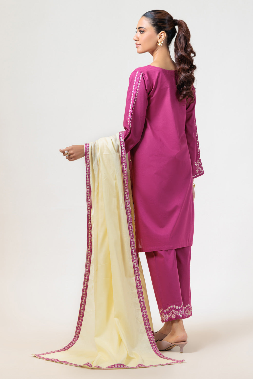 Bonanza Satrangi | Purple Cambric 3 Piece (BPS5243P07) 14 Purple