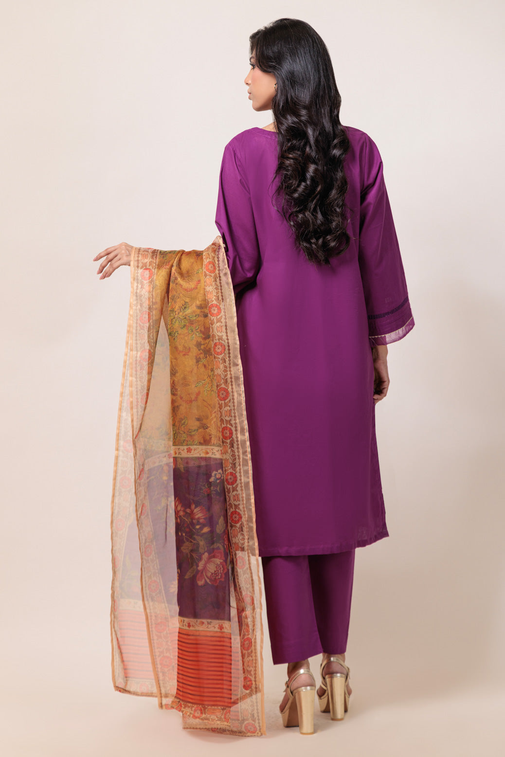 Bonanza Satrangi | Purple Cambric 3 Piece (BPS5243P36) 16 Purple