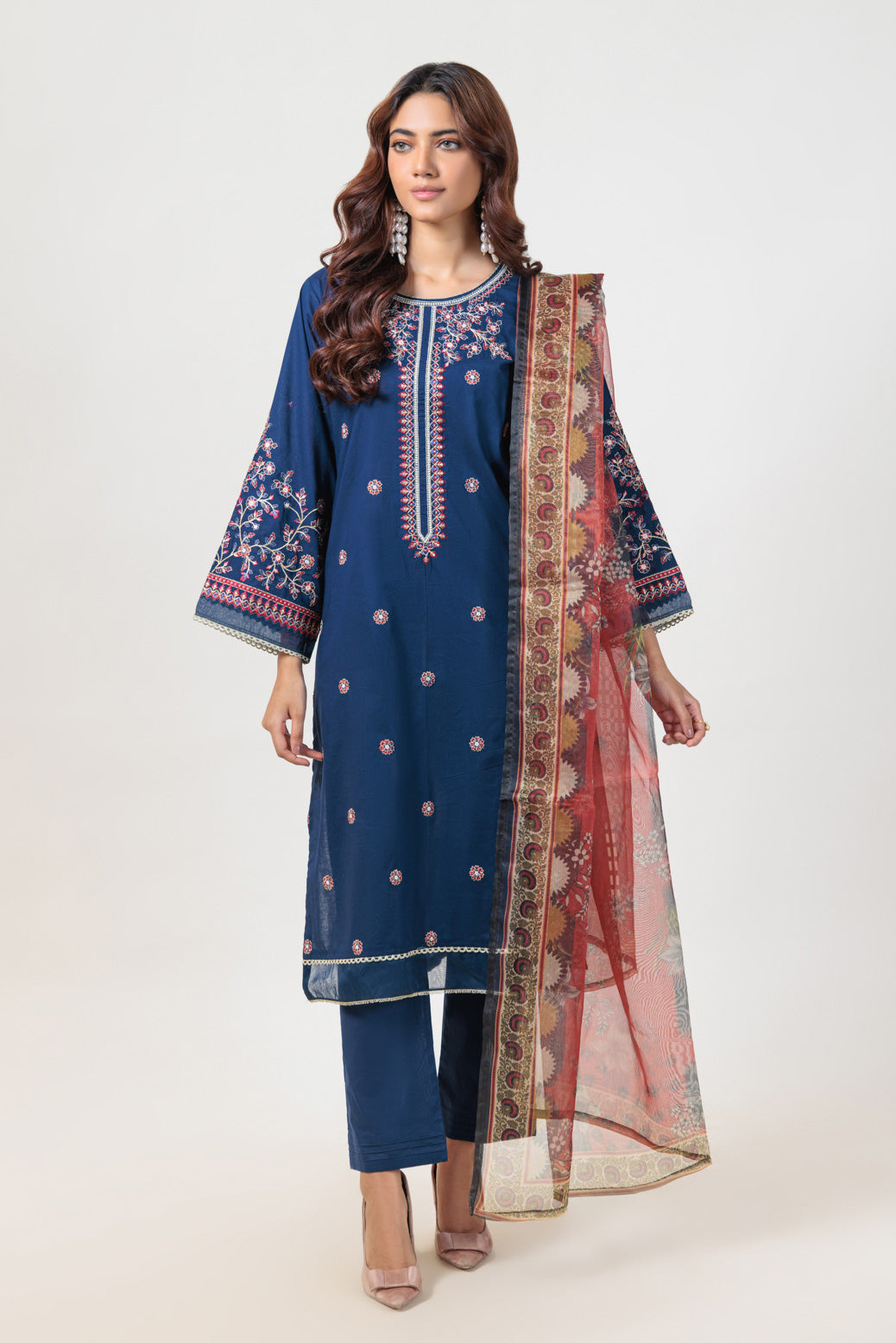 Bonanza Satrangi | Blue Cambric 3 Piece (BPS5243P37) 8 Blue