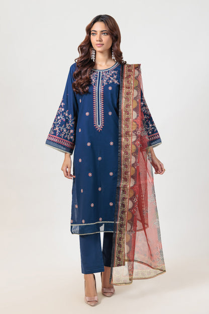 Bonanza Satrangi | Blue Cambric 3 Piece (BPS5243P37) 8 Blue