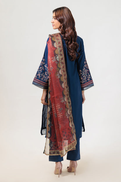Bonanza Satrangi | Blue Cambric 3 Piece (BPS5243P37) 16 Blue