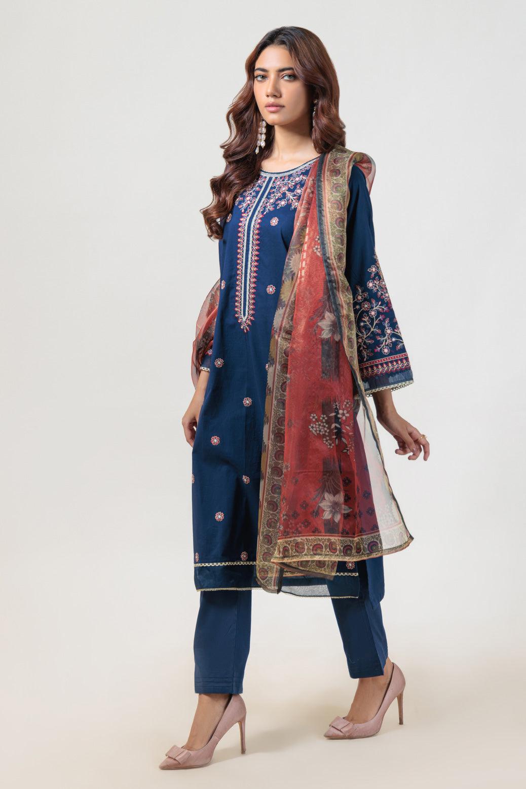 Bonanza Satrangi | Blue Cambric 3 Piece (BPS5243P37) 14 Blue