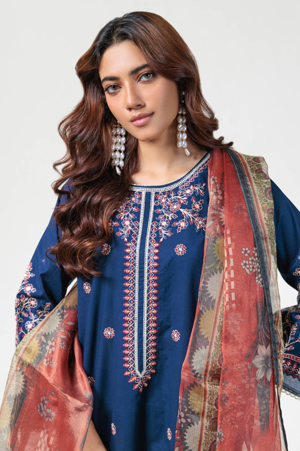 Bonanza Satrangi | Blue Cambric 3 Piece (BPS5243P37) 10 Blue