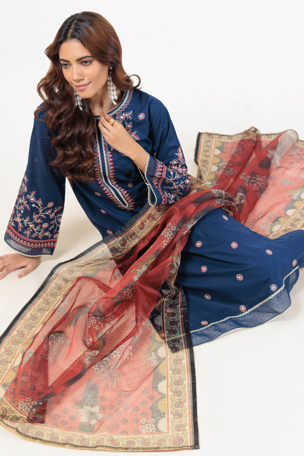 Bonanza Satrangi | Blue Cambric 3 Piece (BPS5243P37) 12 Blue