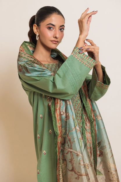 Bonanza Satrangi | Green Cambric 3 Piece (BPS5243P39) 10 Green