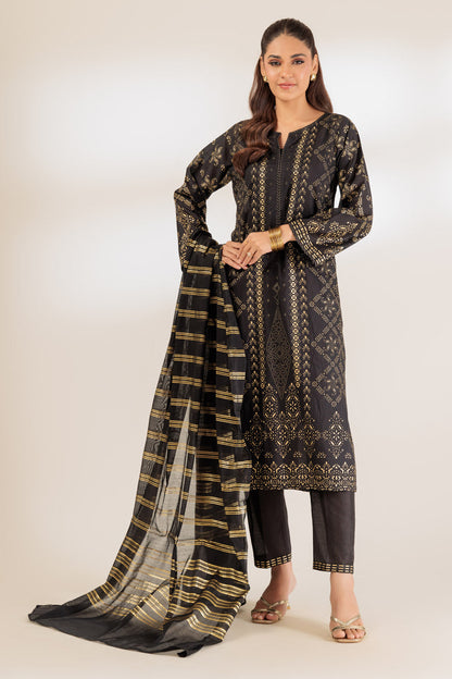 Bonanza Satrangi | Black Viscose 3 Piece (BPS5243P42) 8 Black