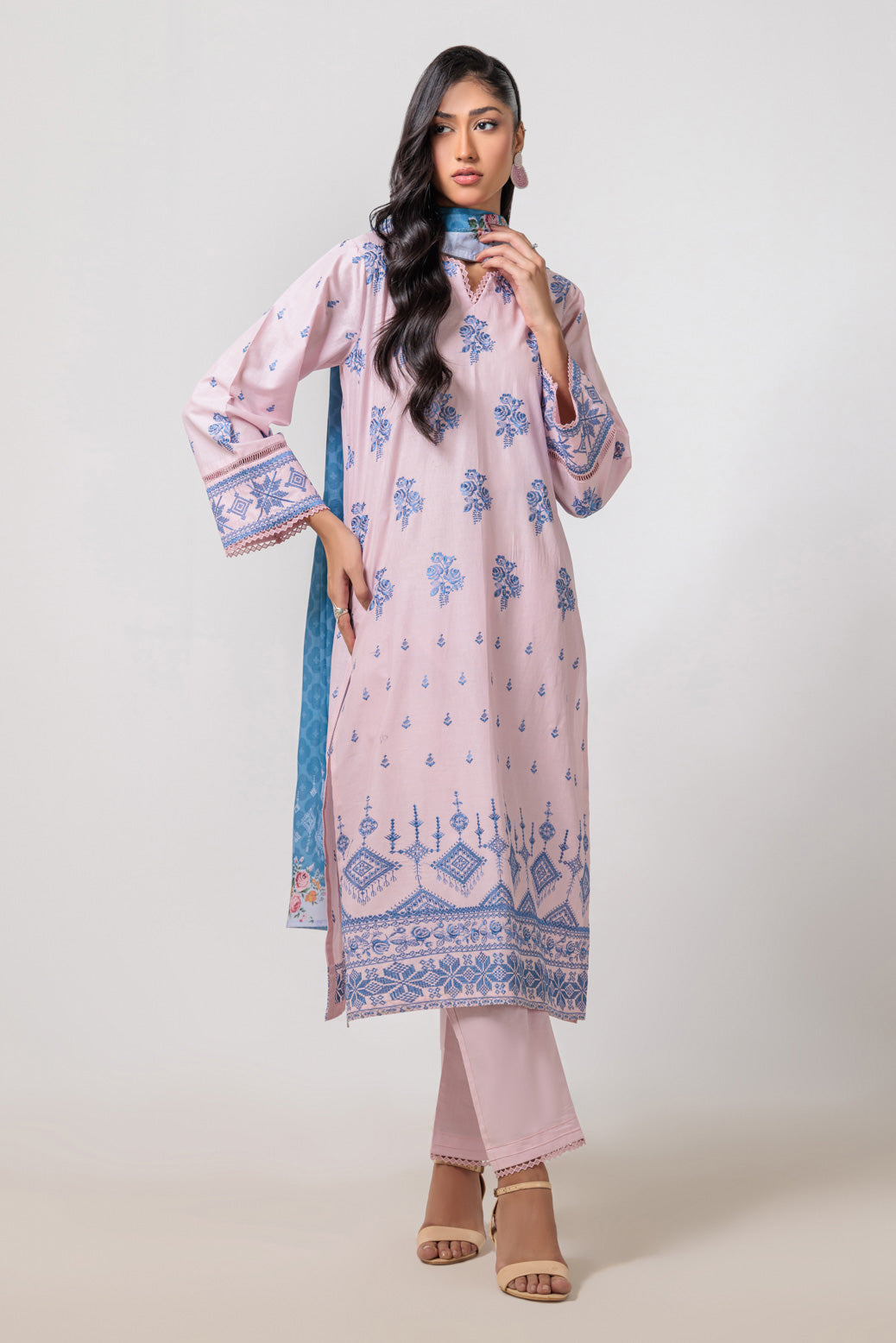 Bonanza Satrangi | Pink Cambric 3 Piece (BPS6243P04) 10 Pink