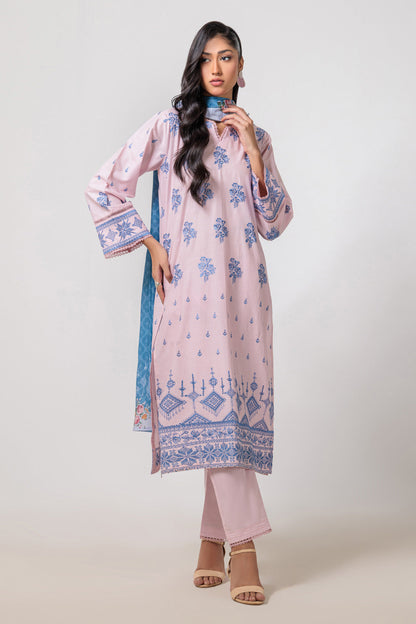 Bonanza Satrangi | Pink Cambric 3 Piece (BPS6243P04) 10 Pink