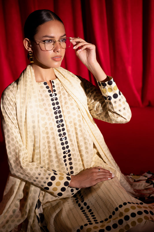 Bonanza Satrangi | Yellow Lawn 3 Piece (BPS6243P31) 8 Yellow