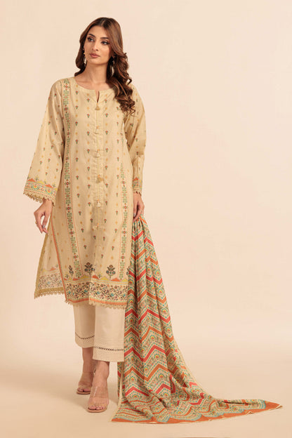 Bonanza Satrangi | Beige Lawn 2 Piece (BS2242P06) 12 Beige