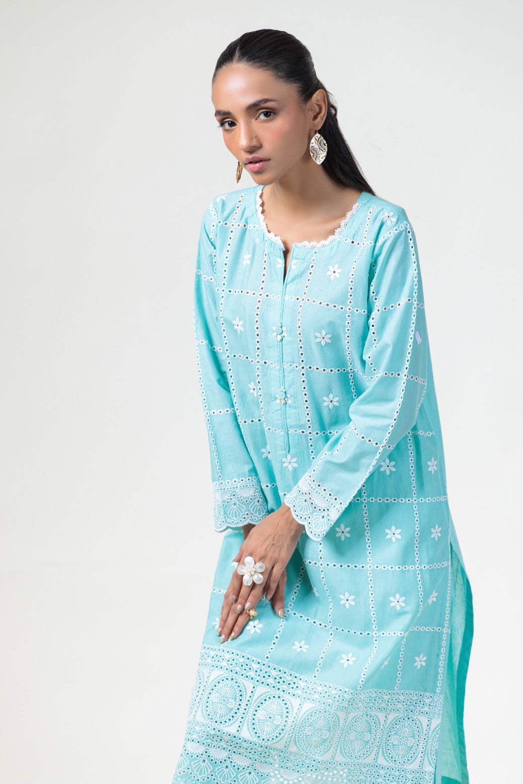 Bonanza Satrangi | S Green Cambric 2 Piece (BS2242P07) 8 Green