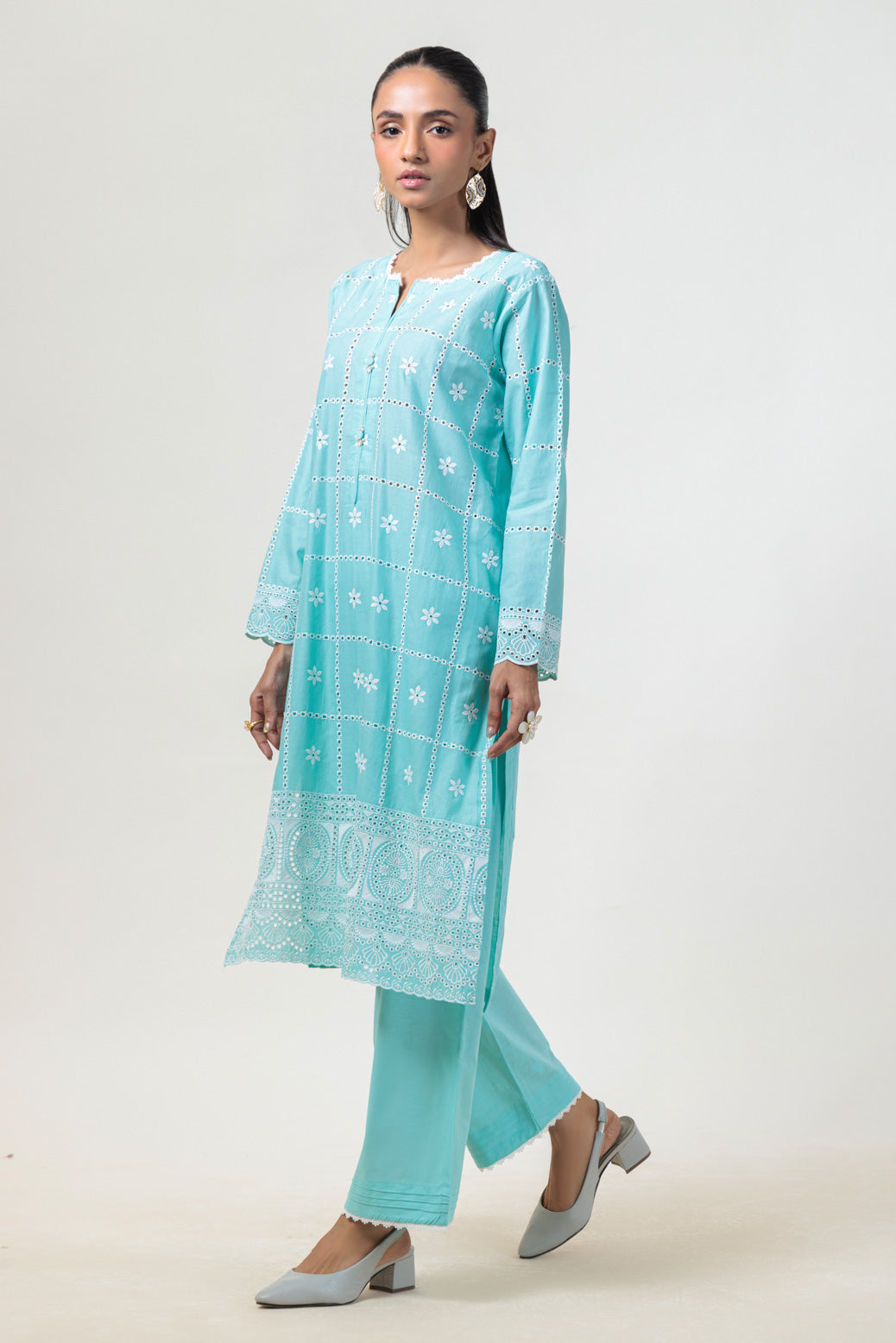 Bonanza Satrangi | S Green Cambric 2 Piece (BS2242P07) 14 Green