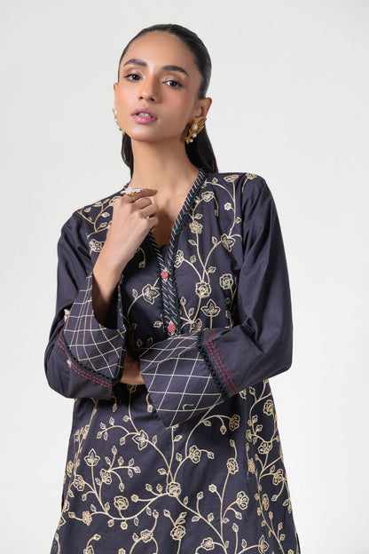 Bonanza Satrangi | Black Cambric 2 Piece (BS5242P02) 10 Black