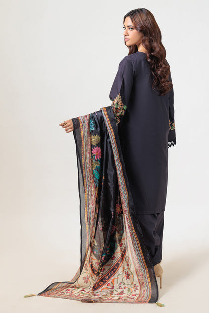 Bonanza Satrangi | Black Cambric 3 Piece (BS5243P15) 16 Black