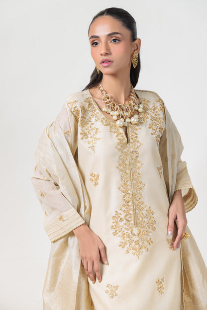 Bonanza Satrangi | Beige Dyed 3 Piece (BS5243P24) 10 Beige