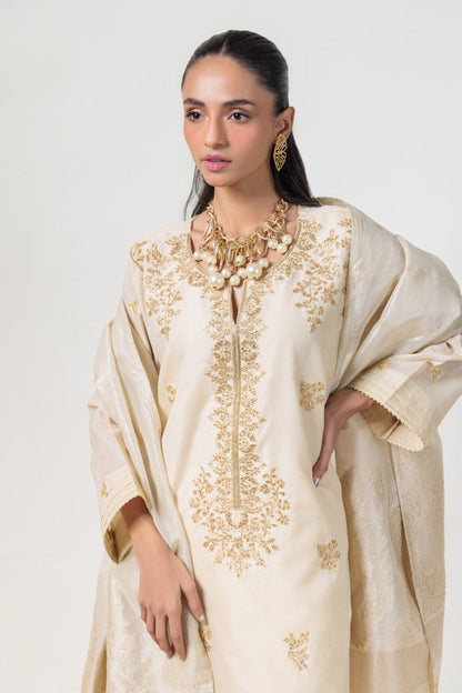 Bonanza Satrangi | Beige Dyed 3 Piece (BS5243P24) 14 Beige
